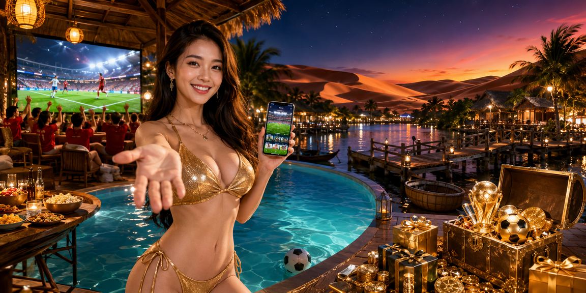 Người dùng tại Mũi Né xem bóng đá và đặt cược thể thao qua điện thoại